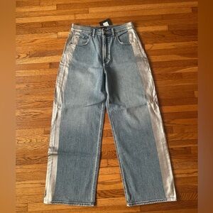 Silver Jeans Indigo and Silver Be Easy Wide Leg Jeans